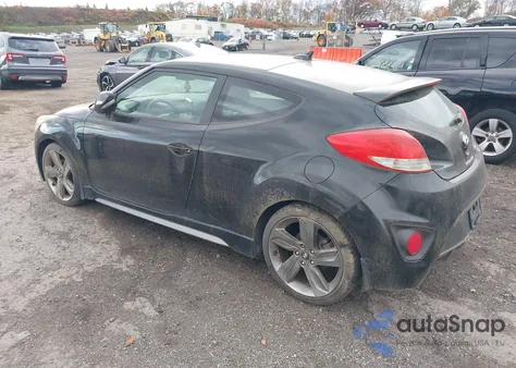 2013 Hyundai Veloster Turbo W/Black z USA, uszkodzony, nr VIN KMHTC6AE7DU161618